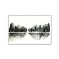 Picture of Misty Forest Black  _GroupedProduct_Rectangle_Landscape_Framed_Matted_
