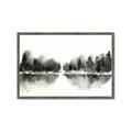 Picture of Misty Forest Black  _GroupedProduct_Rectangle_Landscape_Framed_Matted_