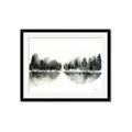 Picture of Misty Forest Black  _GroupedProduct_Rectangle_Landscape_Framed_Matted_