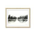 Picture of Misty Forest Black  _GroupedProduct_Rectangle_Landscape_Framed_Matted_