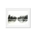 Picture of Misty Forest Black  _GroupedProduct_Rectangle_Landscape_Framed_Matted_