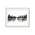 Picture of Misty Forest Black  _GroupedProduct_Rectangle_Landscape_Framed_Matted_