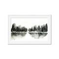 Picture of Misty Forest Black  _GroupedProduct_Rectangle_Landscape_Framed_Matted_