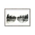 Picture of Misty Forest Black  _GroupedProduct_Rectangle_Landscape_Framed_Matted_