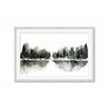 Picture of Misty Forest Black  _GroupedProduct_Rectangle_Landscape_Framed_Matted_