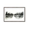 Picture of Misty Forest Black  _GroupedProduct_Rectangle_Landscape_Framed_Matted_