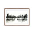 Picture of Misty Forest Black  _GroupedProduct_Rectangle_Landscape_Framed_Matted_