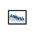 Picture of Misty Forest Blue Trees _GroupedProduct_Rectangle_Landscape_Framed_Matted_