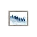 Picture of Misty Forest Blue Trees _GroupedProduct_Rectangle_Landscape_Framed_Matted_