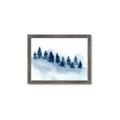 Picture of Misty Forest Blue Trees _GroupedProduct_Rectangle_Landscape_Framed_Matted_