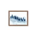Picture of Misty Forest Blue Trees _GroupedProduct_Rectangle_Landscape_Framed_Matted_