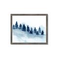 Picture of Misty Forest Blue Trees _GroupedProduct_Rectangle_Landscape_Framed_Matted_