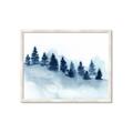 Picture of Misty Forest Blue Trees _GroupedProduct_Rectangle_Landscape_Framed_Matted_