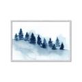 Picture of Misty Forest Blue Trees _GroupedProduct_Rectangle_Landscape_Framed_Matted_