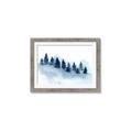 Picture of Misty Forest Blue Trees _GroupedProduct_Rectangle_Landscape_Framed_Matted_