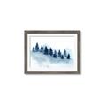 Picture of Misty Forest Blue Trees _GroupedProduct_Rectangle_Landscape_Framed_Matted_