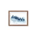 Picture of Misty Forest Blue Trees _GroupedProduct_Rectangle_Landscape_Framed_Matted_