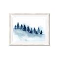 Picture of Misty Forest Blue Trees _GroupedProduct_Rectangle_Landscape_Framed_Matted_