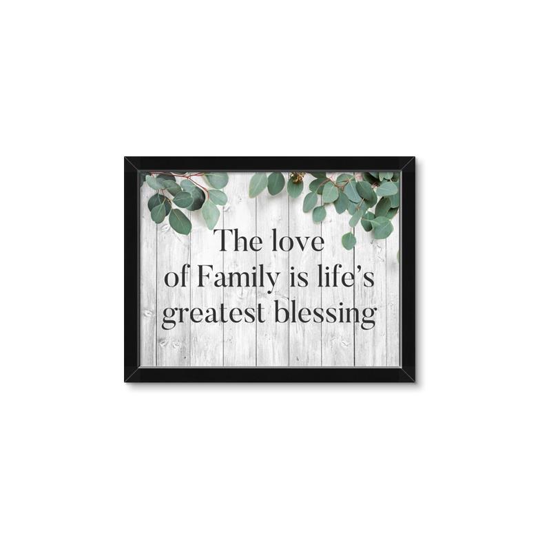Picture of Family is life _GroupedProduct_Rectangle_Landscape_Framed_Matted_