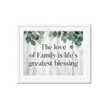 Picture of Family is life _GroupedProduct_Rectangle_Landscape_Framed_Matted_