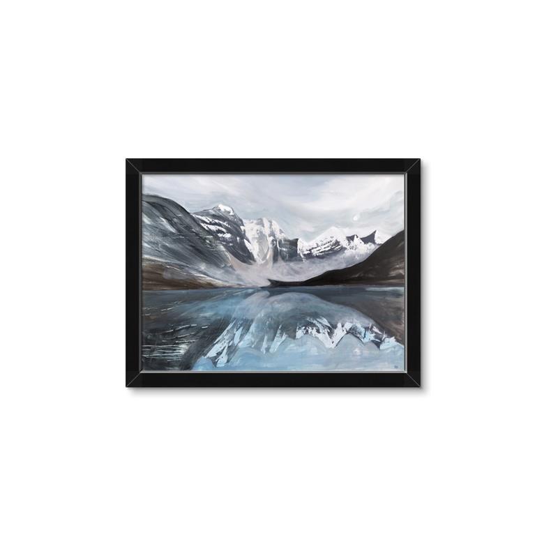 Picture of Snowy mountains _GroupedProduct_Rectangle_Landscape_Framed_Matted_