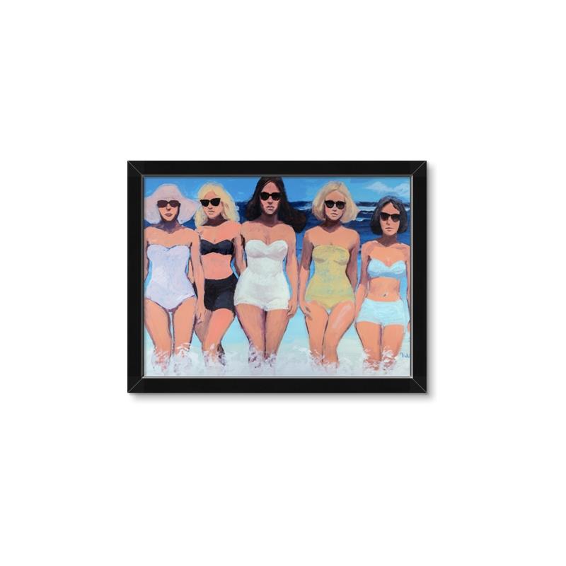 Picture of Beach Babes _GroupedProduct_Rectangle_Landscape_Framed_Matted_