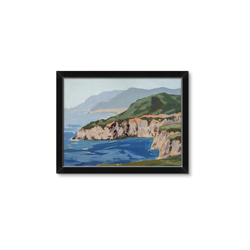 Picture of Cliff Beach _GroupedProduct_Rectangle_Landscape_Framed_Matted_
