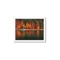 Picture of Autumn by the Lake _GroupedProduct_Rectangle_Landscape_Photography _GroupedProduct_Rectangle_Landscape_Framed_Matted_