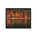 Picture of Autumn by the Lake _GroupedProduct_Rectangle_Landscape_Photography _GroupedProduct_Rectangle_Landscape_Framed_Matted_