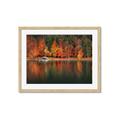 Picture of Autumn by the Lake _GroupedProduct_Rectangle_Landscape_Photography _GroupedProduct_Rectangle_Landscape_Framed_Matted_