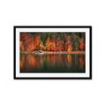 Picture of Autumn by the Lake _GroupedProduct_Rectangle_Landscape_Photography _GroupedProduct_Rectangle_Landscape_Framed_Matted_