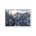 Picture of Snow Kissed Mountain  _GroupedProduct_Rectangle_Landscape_Photography _GroupedProduct_Rectangle_Landscape_Framed_Matted_