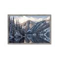 Picture of Snow Kissed Mountain  _GroupedProduct_Rectangle_Landscape_Photography _GroupedProduct_Rectangle_Landscape_Framed_Matted_