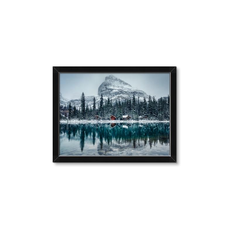 Picture of Winter Cabin _GroupedProduct_Rectangle_Landscape_Photography _GroupedProduct_Rectangle_Landscape_Framed_Matted_