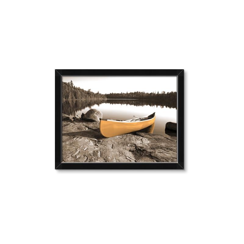 Picture of Yellow Canoe  _GroupedProduct_Rectangle_Landscape_Photography _GroupedProduct_Rectangle_Landscape_Framed_Matted_