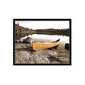 Picture of Yellow Canoe  _GroupedProduct_Rectangle_Landscape_Photography _GroupedProduct_Rectangle_Landscape_Framed_Matted_