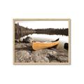 Picture of Yellow Canoe  _GroupedProduct_Rectangle_Landscape_Photography _GroupedProduct_Rectangle_Landscape_Framed_Matted_