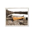 Picture of Yellow Canoe  _GroupedProduct_Rectangle_Landscape_Photography _GroupedProduct_Rectangle_Landscape_Framed_Matted_