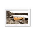 Picture of Yellow Canoe  _GroupedProduct_Rectangle_Landscape_Photography _GroupedProduct_Rectangle_Landscape_Framed_Matted_