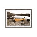 Picture of Yellow Canoe  _GroupedProduct_Rectangle_Landscape_Photography _GroupedProduct_Rectangle_Landscape_Framed_Matted_