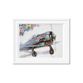 Picture of Flying in colour _GroupedProduct_Rectangle_Landscape_Framed_Matted_