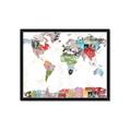 Picture of Collecting stamps  _GroupedProduct_Rectangle_Landscape_Framed_Matted_
