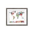 Picture of Collecting stamps  _GroupedProduct_Rectangle_Landscape_Framed_Matted_