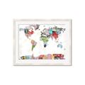 Picture of Collecting stamps  _GroupedProduct_Rectangle_Landscape_Framed_Matted_