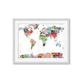 Picture of Collecting stamps  _GroupedProduct_Rectangle_Landscape_Framed_Matted_