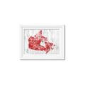 Picture of Canada Map Grey Background _GroupedProduct_Rectangle_Landscape_Framed_Matted_