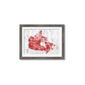 Picture of Canada Map Grey Background _GroupedProduct_Rectangle_Landscape_Framed_Matted_