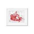 Picture of Canada Map Grey Background _GroupedProduct_Rectangle_Landscape_Framed_Matted_