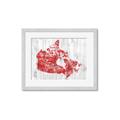 Picture of Canada Map Grey Background _GroupedProduct_Rectangle_Landscape_Framed_Matted_