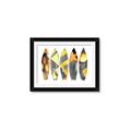 Picture of Colorful Surfboards _GroupedProduct_Rectangle_Landscape_Framed_Matted_